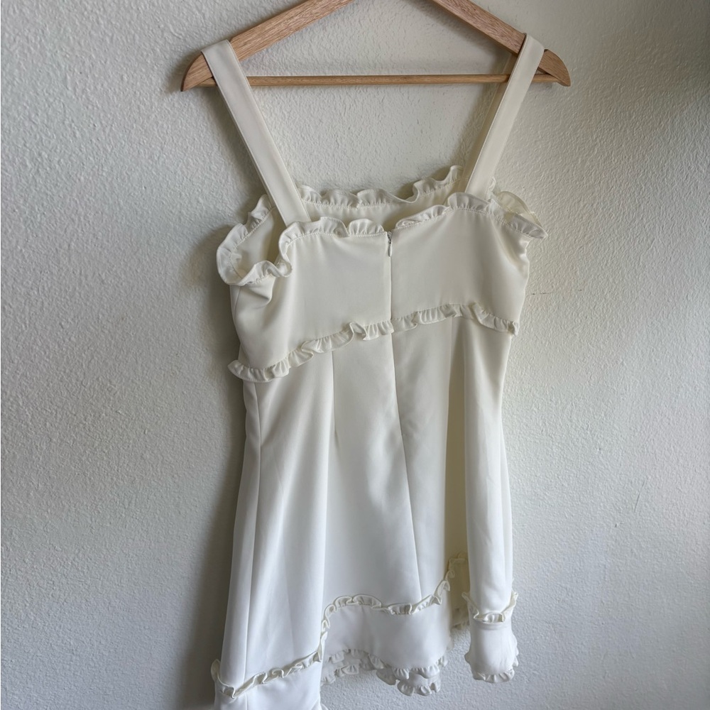 Likely Cream Ruffle Dress - Picture 2 of 4